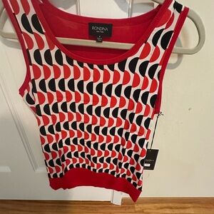 NET Rondina New York Poppy Red Sleeveless Top-Small